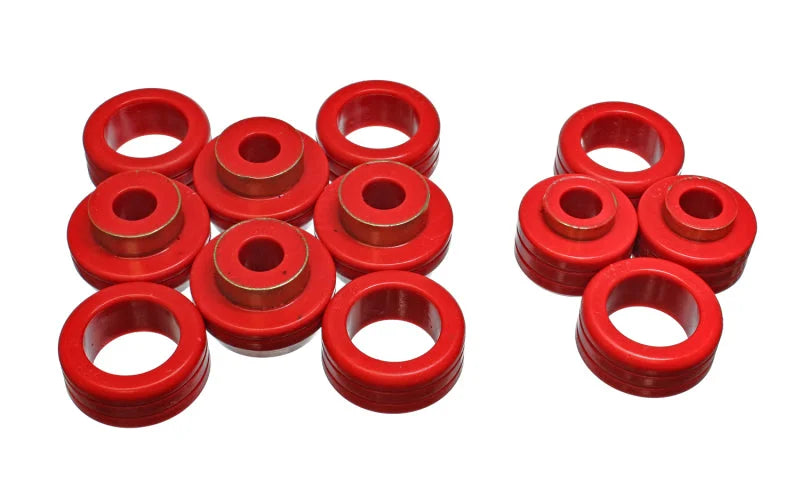 Energy Suspension 87-96 Dodge Dakota 2WD Red Body (Cab) Mount Set - Main Product View