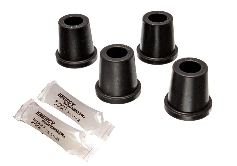 Energy Suspension 87-96 Mitsubishi 2WD PU / 79-93 Dodge D-50 PU Black Front Control Arm Bushing Set - Side View