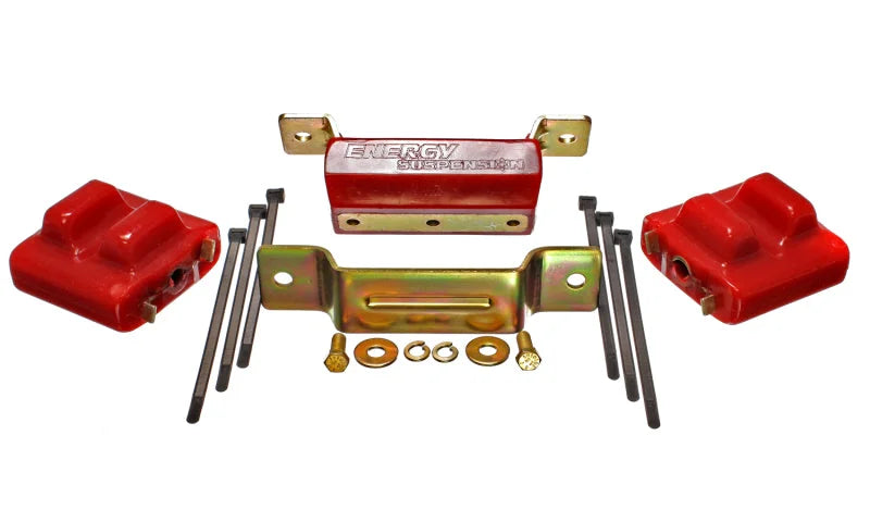 Energy Suspension 88-94 GM Blazer 4WD K Series Red Motor and Transmission Mounts; Zinc Finish - Main Product View