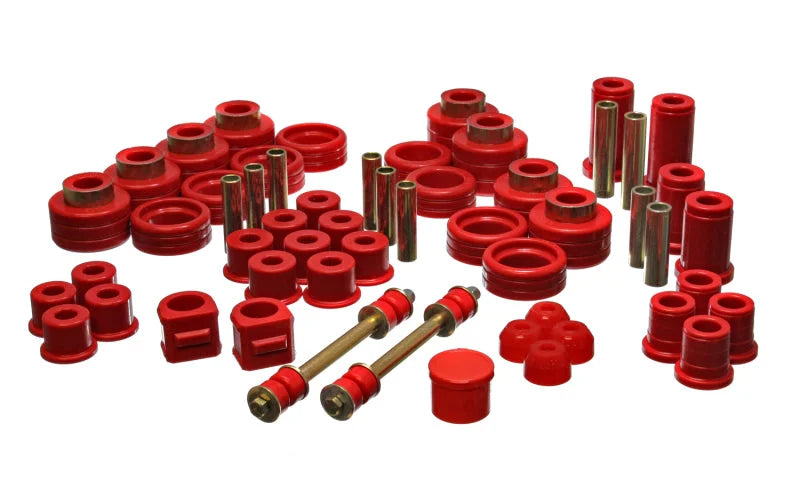 Energy Suspension 88-98 Chevy/GMC 4WD Red Hyper-flex Master Bushing Set - Main Product View