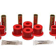 Load image into Gallery viewer, Energy Suspension 8/81-96 Ford F100/F150 2WD Red Rear Leaf Spring Bushing Set - Main Product View