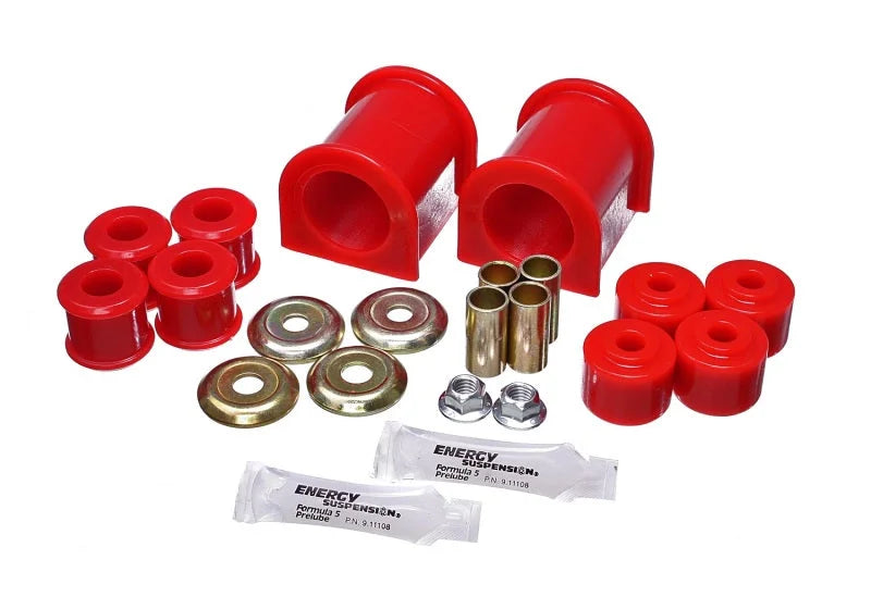 Energy Suspension 89-11 Ford F53 Class A Motorhome 1-1/2in Front Sway Bar Bushings - Red - Main Product View