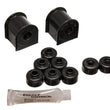 Load image into Gallery viewer, Energy Suspension 89-94 Nissan 240SX (S13) Black 15mm Rear Sway Bar Bushing Set - Side View