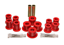 Load image into Gallery viewer, Energy Suspension 89-94 Toyota Pick Up 2WD (Exc T-100/Tundra) Red Rear Leaf Spring Bushing Set - Main Product View