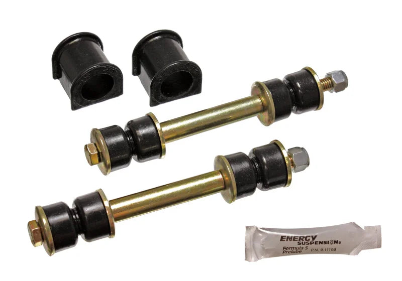 Energy Suspension 89 Toyota 4Runner 2/4WD Black 24mm Complete Front Sway Bar Bushing Set - Main Product View