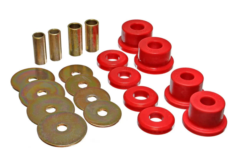 Energy Suspension 90-94 Mitsubishi Eclipse FWD Red Sub-Frame Bushing Set - Main Product View