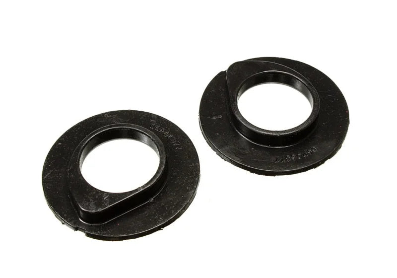 Energy Suspension 90-96 Ford F-150/Ford Bronco Front Coil Spring Isolator Set - Black - Main Product View