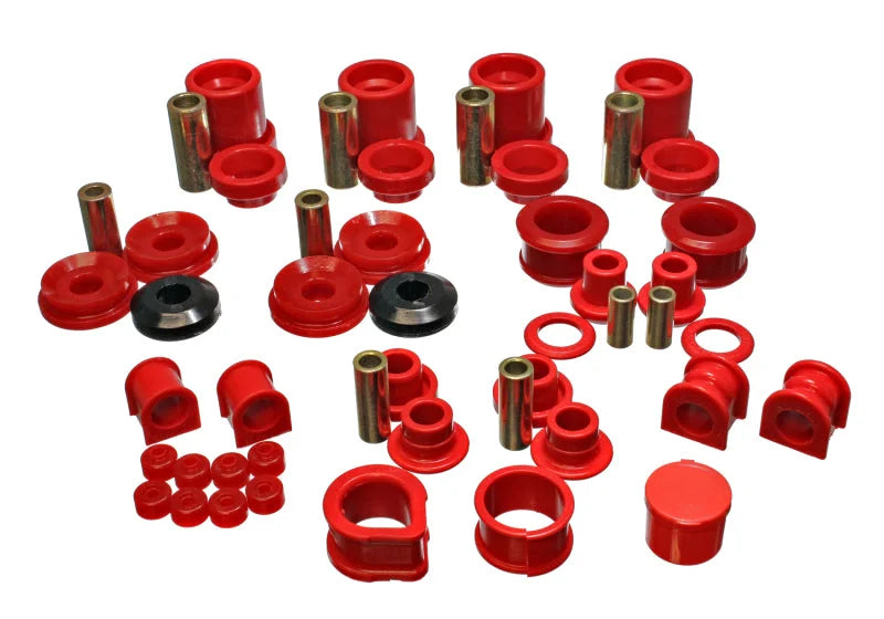 Energy Suspension 90-96 Nissan 300ZX Red Hyper-Flex Master Bushing Set (Sway bar end link bushings a - Main Product View
