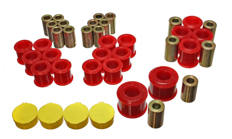 Energy Suspension 90-96 Nissan 300ZX Red Rear Control Arm Bushing Set - Main Product View