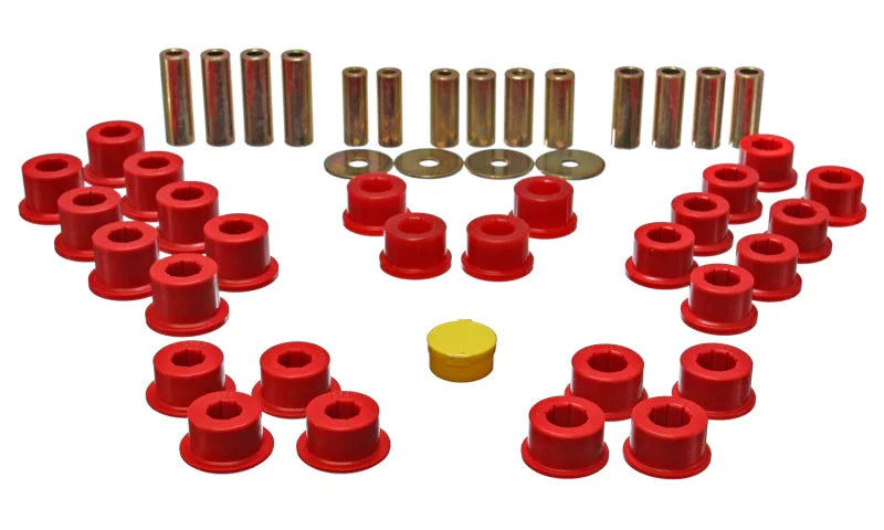 Energy Suspension 90-97 Mazda Miata Red Rear Control Arm Bushing Set - Side View