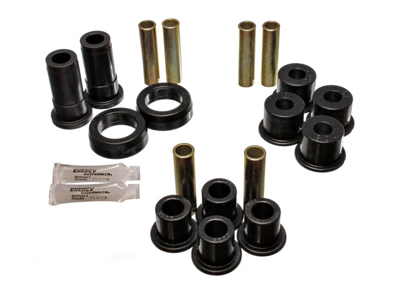 Energy Suspension 91-94 Ford Explorer/Bronco II 2WD/4WD Black Rear Leaf Spring Bushing Set - Main Product View
