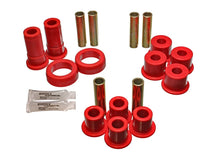 Load image into Gallery viewer, Energy Suspension 91-94 Ford Explorer/Bronco II 2WD/4WD Red Rear Leaf Spring Bushing Set - Main Product View