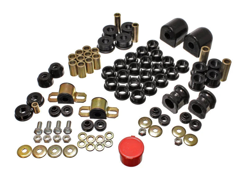 Energy Suspension 91-94 Nissan Sentra/NX1600/2000 Black Hyper-Flex Master Bushing Set - Main Product View