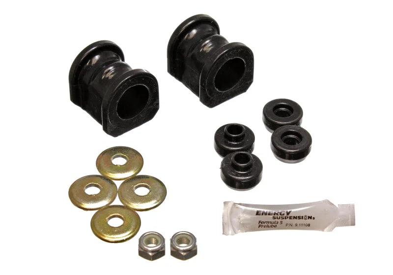 Energy Suspension 91-94-Nissan Sentra/NX1600/2000 Black 27mm Front Sway Bar Frame Bushings (Sway bar - Main Product View