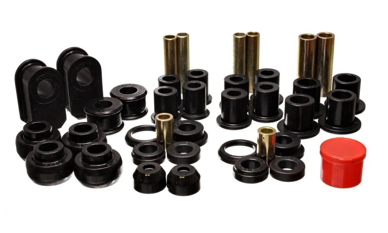 Energy Suspension 92-06 Ford E-250/E-350 Van 2WD Black Hyper-flex Master Bushing Set - Main Product View