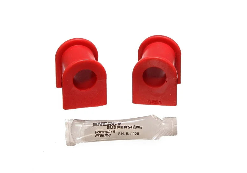 Energy Suspension 92-95 Toyota MR2 Red 19mm Front Sway Bar Frame Bushings - Side View