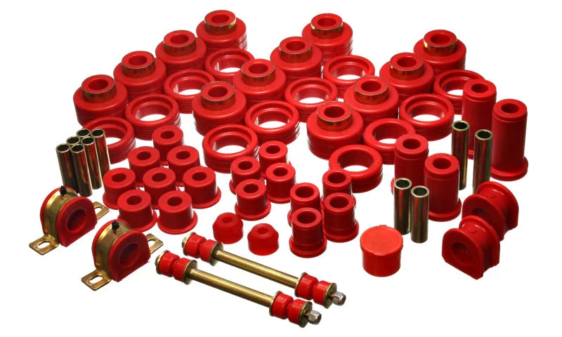 Energy Suspension 92-97 Chevy Suburban 4WD Red Hyper-flex Master Bushing Set - Main Product View