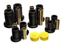 Load image into Gallery viewer, Energy Suspension 92-97 Mercury Gr Marquis / 92-97 Ford Crown Victoria Blk Front End C/A Bushing Set - Main Product View