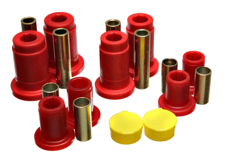 Energy Suspension 92-97 Mercury Gr Marquis / 92-97 Ford Crown Victoria Red Front End C/A Bushing Set - Main Product View