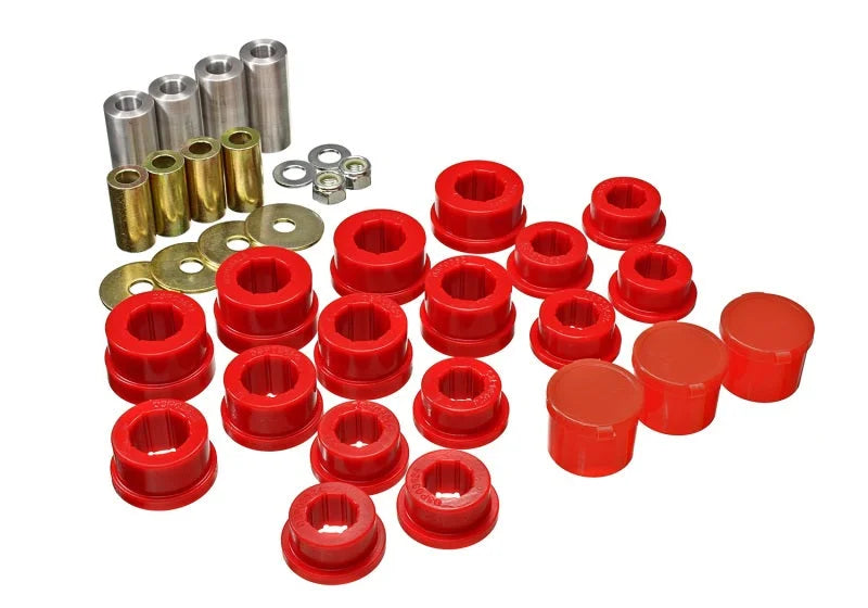 Energy Suspension 93-98 Toyota Supra Front Control Arm Bushing Set - Red - Main Product View