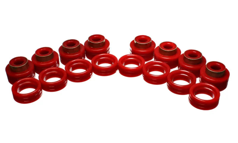 Energy Suspension 94-01 Dodge Ram 1500 2WD/4WD / 94-02 2500/3500 2WD/4WD Red Body (Cab) Mount Set - Main Product View