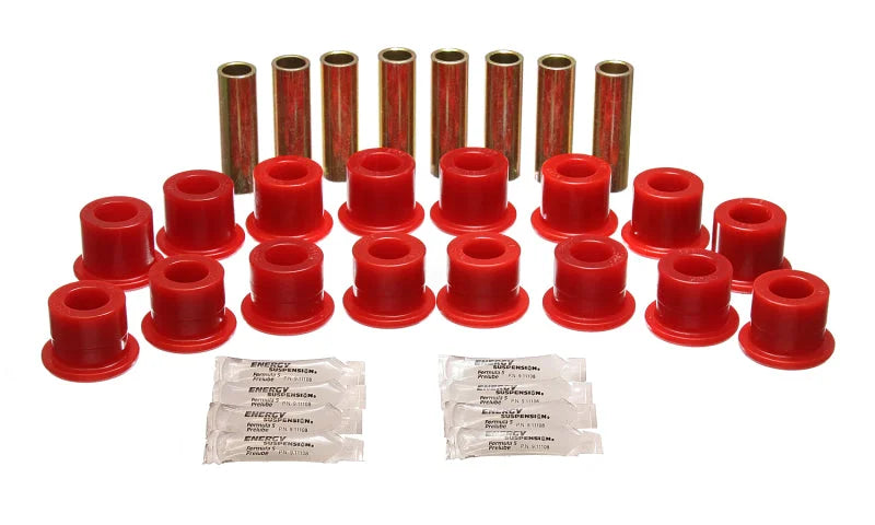 Energy Suspension 94-06 Hummer H1 Red Front & Rear End Control Arm Bushing Set - Main Product View