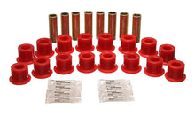 Load image into Gallery viewer, Energy Suspension 94-06 Hummer H1 Red Front &amp; Rear End Control Arm Bushing Set - Main Product View