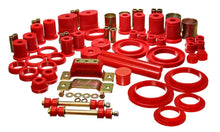 Load image into Gallery viewer, Energy Suspension 94-95 Ford Mustang Red Hyper-flex Master Bushing Set w/ V-8 - Main Product View