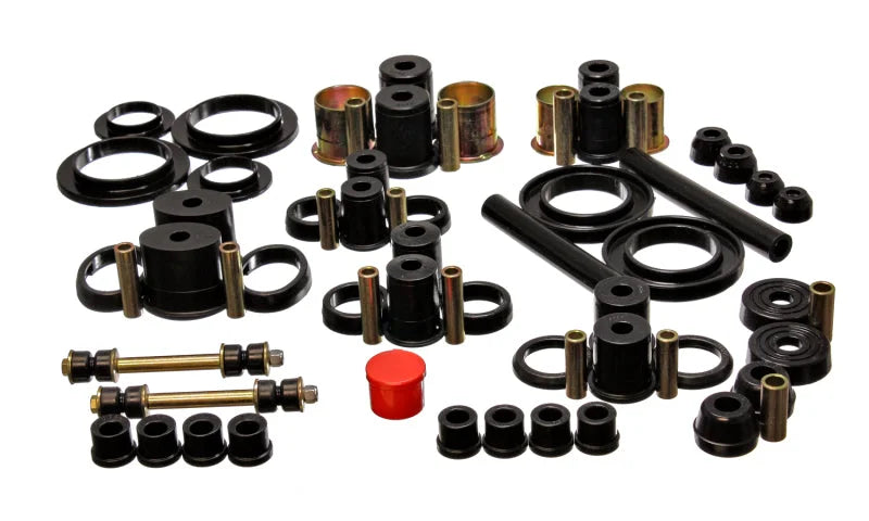 Energy Suspension 94-98 Ford Mustang Black Hyper-flex Master Bushing Set - Main Product View