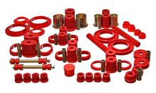Load image into Gallery viewer, Energy Suspension 94-98 Ford Mustang Red Hyper-flex Master Bushing Set - Main Product View