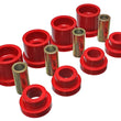 Load image into Gallery viewer, Energy Suspension 95-98 Nissan 240SX (S14) Red Rear Subframe Insert Set (Must reuse all metal parts) - Main Product View