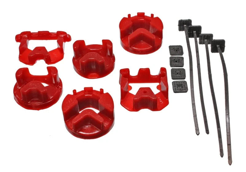 Energy Suspension 95-99 Chrysler Neon Red Motor & Transmission Mount Inserts - Side View