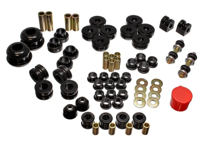 Energy Suspension 95-99 Dodge Neon FWD Black Hyper-flex Master Bushing Set - Main Product View