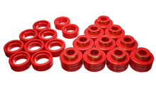 Load image into Gallery viewer, Energy Suspension 95-99 GM Tahoe/Yukon/Denali 2WD/4WD Red Body (Cab) Mount Set - Side View
