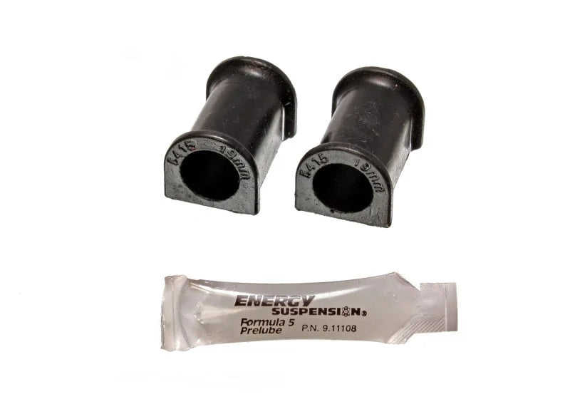 Energy Suspension 95-99 Mitsubishi Eclipse FWD/AWD Black 19mm Front Sway Bar Bushings - Side View
