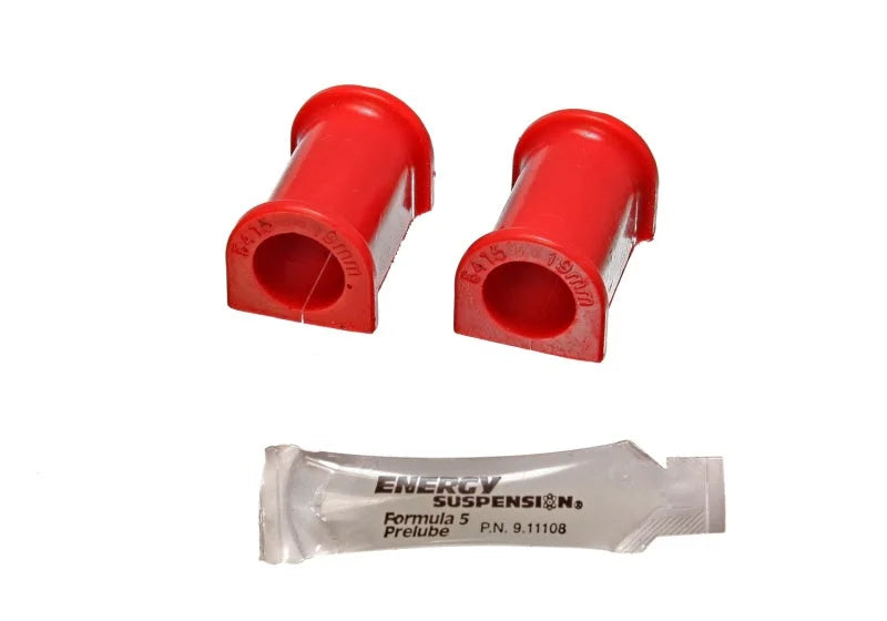 Energy Suspension 95-99 Mitsubishi Eclipse FWD/AWD Red 19mm Front Sway Bar Bushings - Main Product View