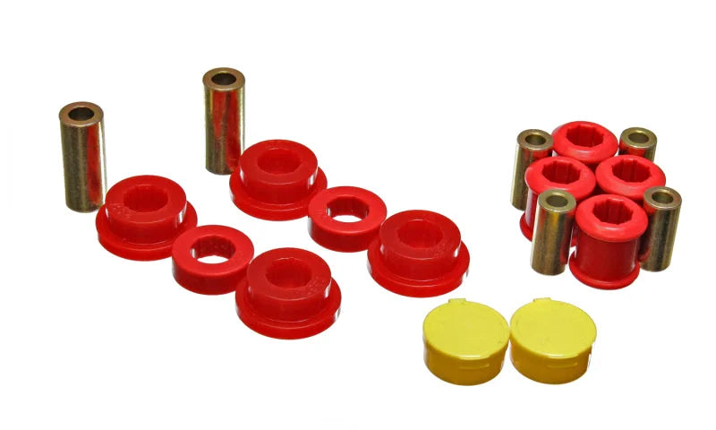 Energy Suspension 95-99 Mitsubishi Eclipse FWD/AWD Red Front Control Arm Bushing Set - Main Product View