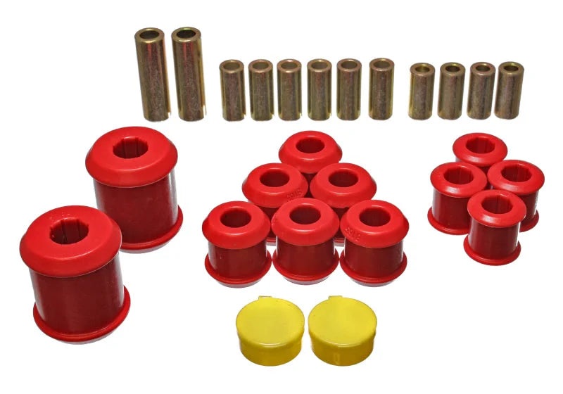 Energy Suspension 95-99 Mitsubishi Eclipse FWD/AWD Red Rear Control Arm Bushing Set - Main Product View