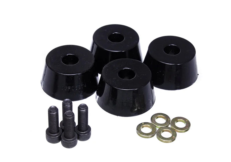 Energy Suspension 96-02 Toyota 4Runner Front Hyper Flex Bump Stop Set - Black - Main Product View