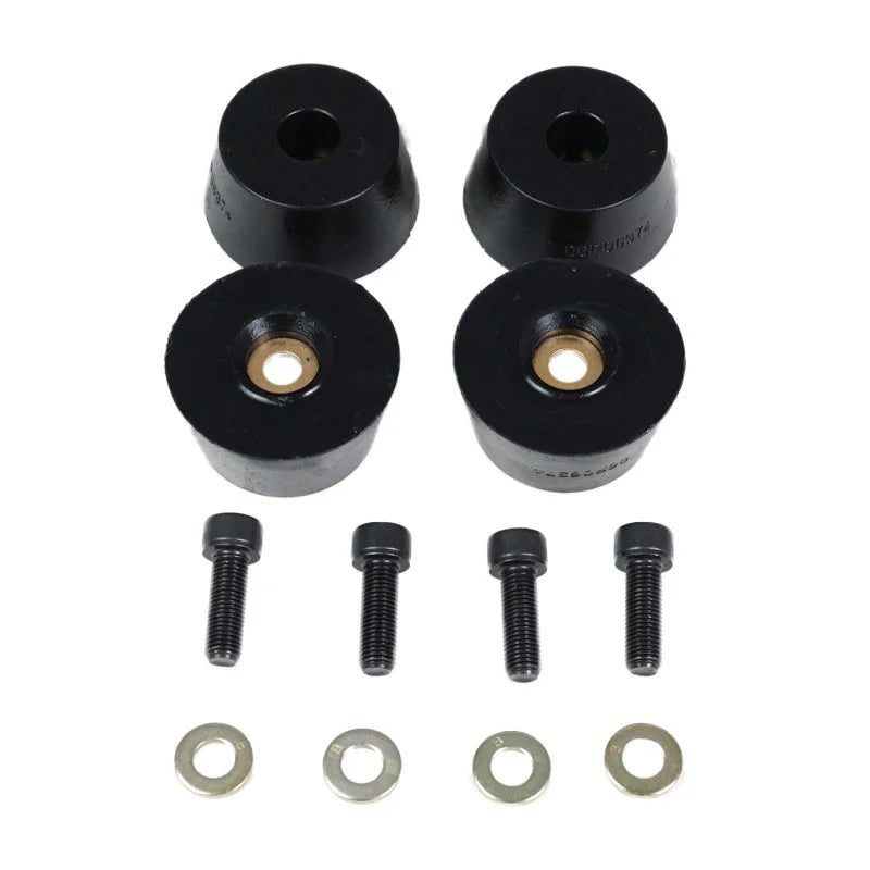 Energy Suspension 96-02 Toyota 4Runner Front Hyper Flex Bump Stop Set - Black - Side View