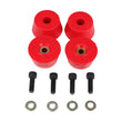 Load image into Gallery viewer, Energy Suspension 96-02 Toyota 4Runner Front Hyper Flex Red Bump Stop Set - Side View