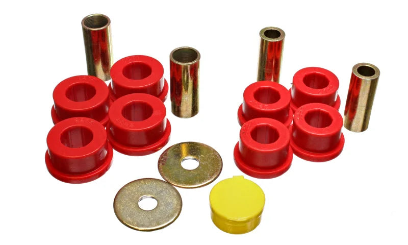 Energy Suspension 96-98 Toyota Rav4 Red Front Control Arm Bushing Set - Side View