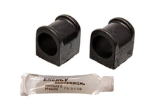Load image into Gallery viewer, Energy Suspension 97-01 Ford Escort/ZX2 Black 25mm Front Sway Bar Bushing Set - Side View