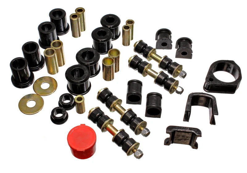 Energy Suspension 97-01 Ford Escort/ZX2 Black Hyper-flex Master Bushing Set - Side View