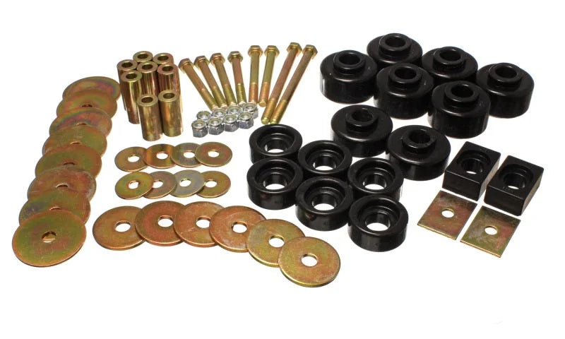 Energy Suspension 97-03 Ford F-250/F-150 4WD/2WD Black Body Mount - Side View