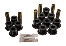 Load image into Gallery viewer, Energy Suspension 97-04 Dodge Dakota 2WD / 87-04 4WD Black Rear Leaf Spring Bushing Set - Main Product View