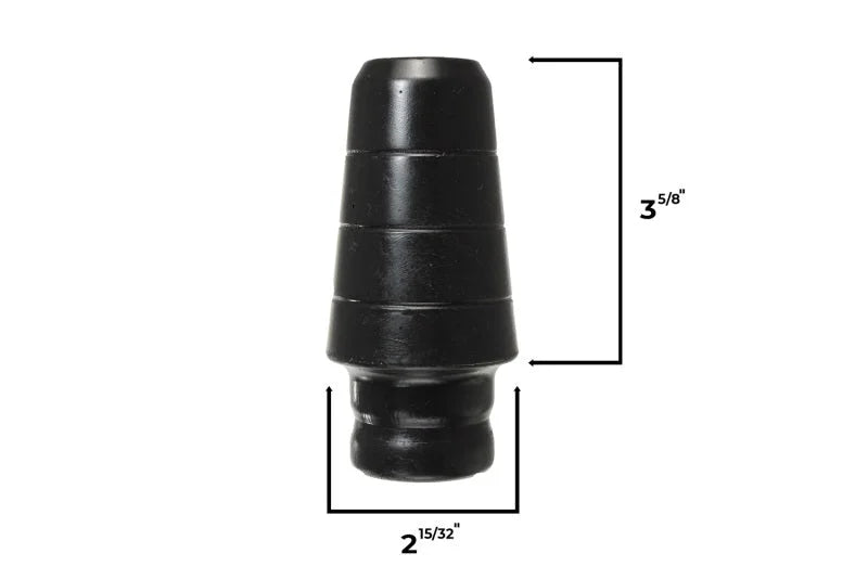 Energy Suspension 97-06 Jeep Wrangler TJ with 1 3/4 in lift Red Front Bump Stop Set (Set of 2) - Side View