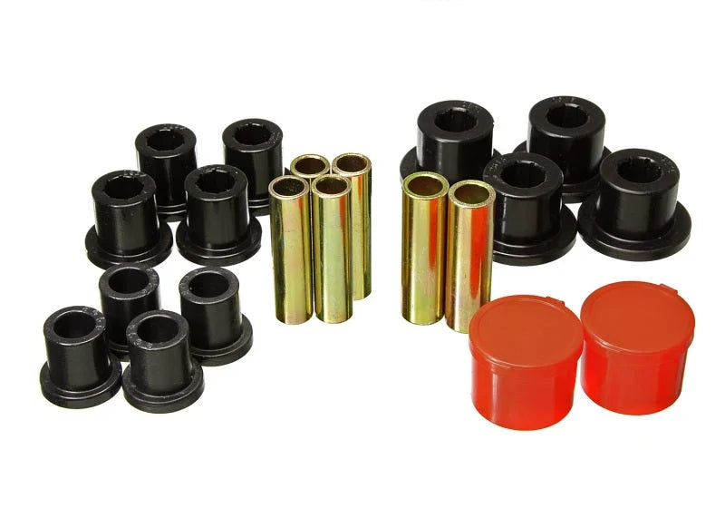 Energy Suspension 98-11 Ford Ranger 2/4WD Rear Leaf Spring Bushing Set - Black - Main Product View