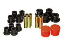 Load image into Gallery viewer, Energy Suspension 98-11 Ford Ranger 2/4WD Rear Leaf Spring Bushing Set - Black - Main Product View
