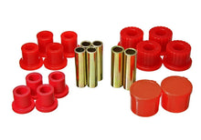 Load image into Gallery viewer, Energy Suspension 98-11 Ford Ranger 2/4WD Rear Leaf Spring Bushing Set - Red - Main Product View